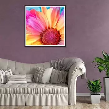 5D Diy Алмазная картина Нежные цветы Алмазная вышивка Полный набор аниме Наборы для вышивки крестом Домашний декор Подарок ручной работы Round 25x25cm