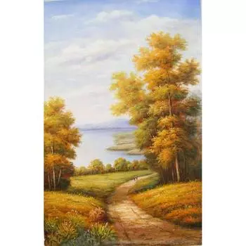 5D DIY Алмазная картина Парк Трейл Алмазная Алмазная вышивка Полный мозаичный набор Наборы для вышивки крестом Домашний декор Подарки ручной работы Round 20x30cm