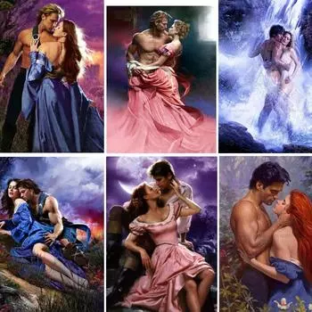 5D Diy Алмазная картина пары мужчина вышивка крестиком девушка Алмазная вышивка пейзажная мозаика 20*30 cm