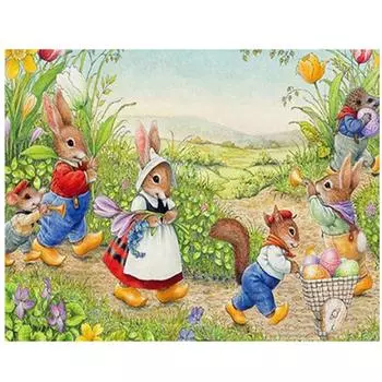 5D DIY Алмазная картина Пасхальные яйца Вышивка крестом 5D Домашний декор Подарок Full Round 20x30CM