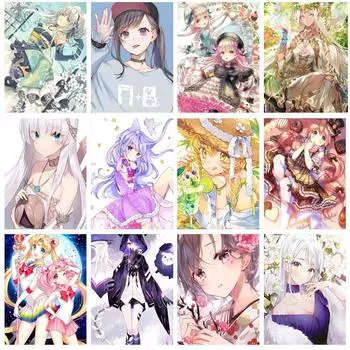 5D DIY Алмазная картина Пейзаж Полный круглый дрель Алмазная вышивка Крест Стежок Украшение дома 20X30CM красный