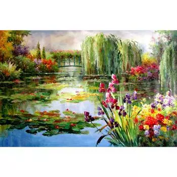 5D DIY Алмазная картина Пейзаж со стразами Пейзажная картина Полная алмазная вышивка Мозаика Наклейка на стену Комплект украшения Full Round 20x30CM