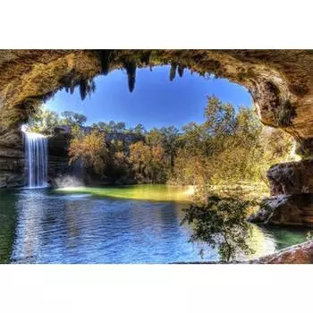 5D DIY Алмазная картина Пейзаж со стразами Художник Домашнее украшение Мозаика Круглая алмазная вышивка Набор для вышивки крестом Full Round 20x30CM