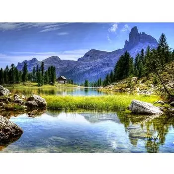 5D Diy Алмазная картина пейзажная вышивка крестиком полная Алмазная вышивка природные пейзажи мозаика горный хрусталь картина настенный художественный декор Full Round 20x30CM