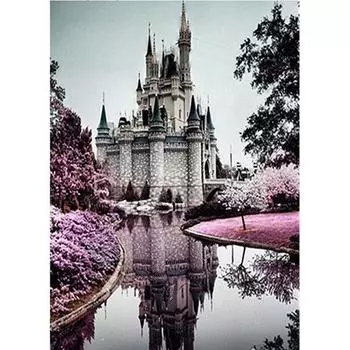 5D DIY Алмазная картина Пейзажная вышивка Крестом Горный хрусталь Мозаика Full Round 20x25CM