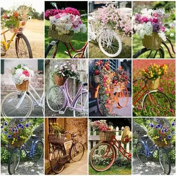 5D DIY Алмазная картина Плавающий пейзаж Алмазная вышивка Набор для вышивки крестом Полный горный хрусталь Мозаика Домашний декор Round 20x30cm