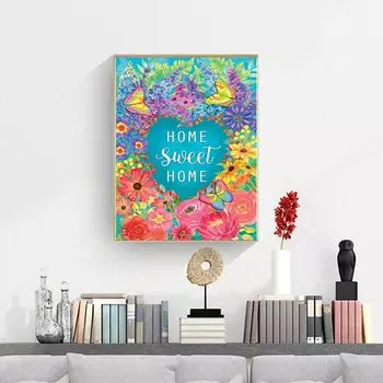 5D Diy Алмазная картина, подбор цвета и текст, набор для вышивки крестом, полная алмазная вышивка, мозаичное искусство, картина из стразов, декор, подарок Full Round 20x30cm