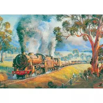 5D DIY Алмазная картина Поезд Вышивка Мозаика Вышивка крестом Горный хрусталь Украшение 20X30CM