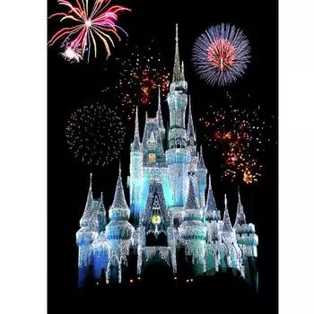 5D DIY Алмазная картина Полная дрель Круглая алмазная вышивка Мозаика Украшения Домашнее искусство 20X30CM