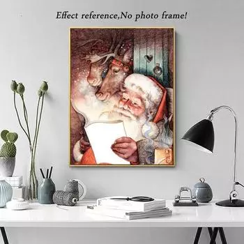 5D DIY Алмазная картина Полная круглая дрель Вышивка крестом Алмазная вышивка Стразы Мозаика Подарок Домашний Декор Подарок 15x20CM