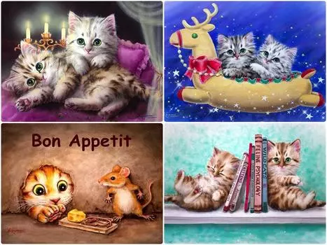 5D DIY Алмазная картина Полный круглый алмаз Наборы для вышивки крестом Животный узор Кошка Алмазная вышивка Домашний декор Full Round 20x30CM