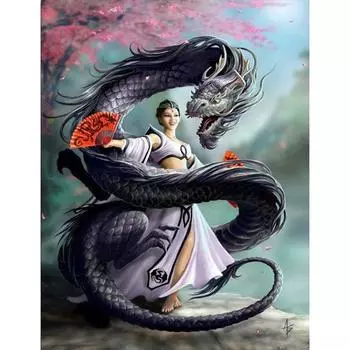 5d DIY Алмазная картина Полный круглый Алмазная вышивка Мозаика Украшение дома 20X30CM