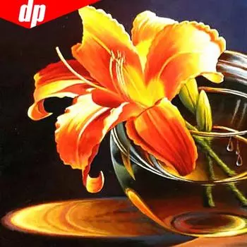 5D DIY Алмазная картина Полный круглый цветок Стразы Изображение Алмазная вышивка 30x30