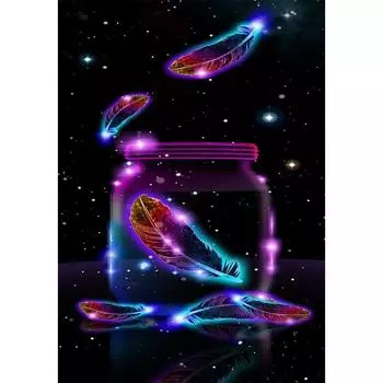 5D DIY Алмазная картина Полный круглый дрель Вышивка Крестом Подарок Домашний Декор Подарок 20X30CM