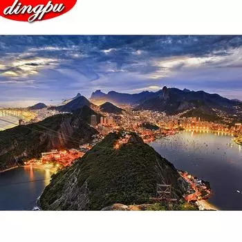 5D DIY Алмазная картина Полный круглый Лев и сын Алмазная вышивка Крестом Стразы Наклейки на стену Домашний деко 20X30CM