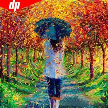 5D DIY Алмазная картина Полный круглый мультфильм Любовь Алмазная мозаика Алмазная вышивка 30x30CM