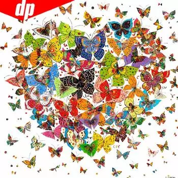 5D DIY Алмазная картина Полный круглый мультфильм Любовь Алмазная мозаика Алмазная вышивка 30x30CM