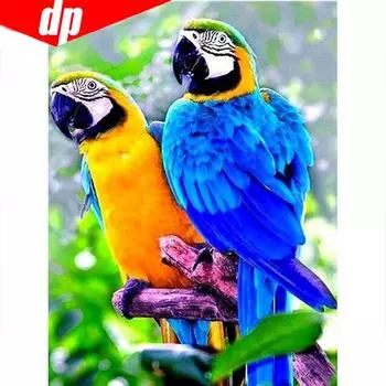 5D DIY Алмазная картина Полный круглый животное Вышивка Продажа Птица Горный хрусталь Изображение 20X30