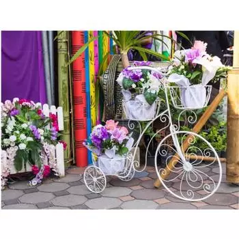 5D DIY Алмазная картина Поплавок Цветок Вышивка крестом Полный круглый Алмазная картина 20X30CM