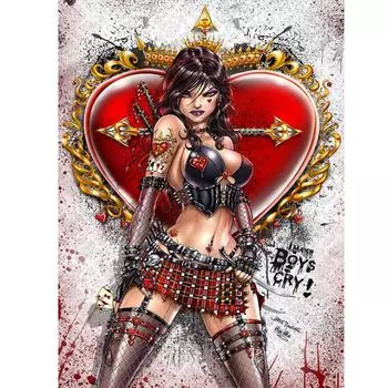 5D DIY Алмазная картина Попугай Полный круглый вышивки крестом Алмазная вышивка Мозаика Подарок ручной работы 20X30CM