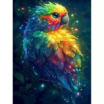 5D DIY Алмазная картина Попугай Животное Новое поступление Алмазная вышивка крестом Мозаика Распродажа Декор для стен Full Round 20x30CM