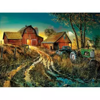 5D DIY Алмазная картина Прибытие Алмазная мозаика Сельская Алмазная вышивка Крест Стежок 20X30CM