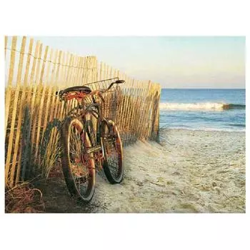 5D Diy Алмазная картина Приморский велосипед Алмазная вышивка Крестом Домашний декор Подарки ручной работыjavascript: Round 20x30cm