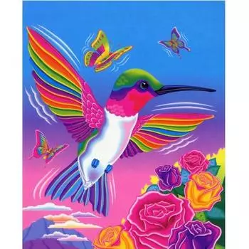 5D DIY Алмазная картина Птица и бабочка Набор для вышивки крестом Мозаика Алмазная вышивка Роза Полный круглый/квадратный дрель Украшение дома Round 20x30cm