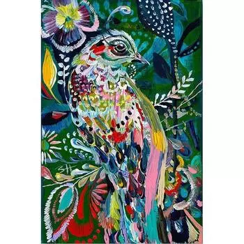 5D DIY Алмазная картина Птица Набор для вышивки крестом Мозаика Алмазная вышивка Роза Полный круглый/квадратный дрель Украшение дома Round 20x30cm