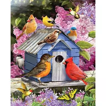 5D DIY Алмазная картина Птичье гнездо Вышивка Крестом Горный хрусталь Мозаика Домашний декор 20X30CM