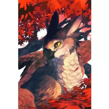 5D DIY Алмазная картина Птицы и звери Вышивка Квадратная/круглая Алмазная вышивка крестом Алмазная мозаика Картина Украшение Подарок Full Square (20X30CM)