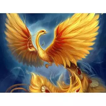 5D Diy Алмазная картина Пылающий Феникс Алмазная вышивка Крестом Домашний декор Подарки ручной работыjavascript: Round 20x30cm