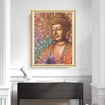 5D DIY Алмазная картина Религиозная картина со стразами Полная круглая алмазная вышивка Стразы Мозаика Украшение для дома Подарок Full Round 20x30CM