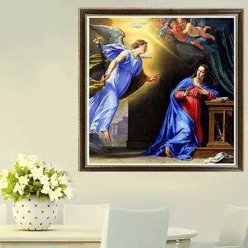 5D DIY Алмазная картина Религия Мать и угол Вышивка Крестом Мозаика Декор 30x30CM