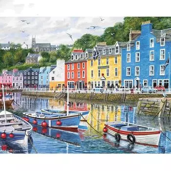 5D DIY Алмазная картина Риверсайд Город Вышивка Мозаика Вышивка крестом Горный хрусталь Украшение 20X30CM