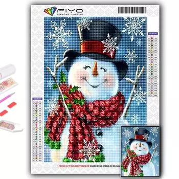 5D Diy Алмазная картина Рождественская елка Санта-Снеговик Вышивка крестом Полный Алмазная вышивка Мозаика Full Round 20X30CM