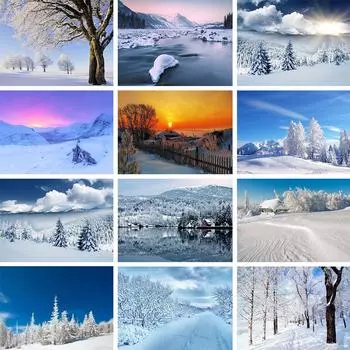 5D DIY Алмазная картина с пейзажем и стразами, полная алмазная вышивка, мозаика, художественная картина, украшение дома, подарочный комплект Full Round 20x30CM