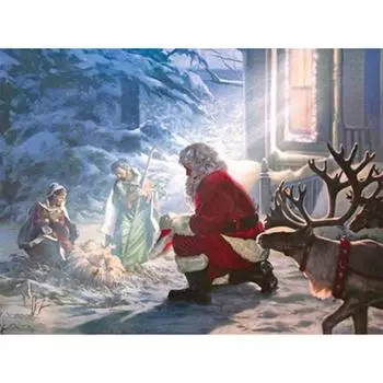5D Diy Алмазная картина Санта-Клаус Алмазная вышивка Крестом Домашний декор Подарки ручной работы Round 20x30cm