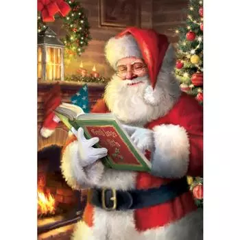 5D DIY Алмазная картина Санта-Клаус Мозаика Вышивка крестом Художественный узор Алмазная вышивка Ремесло Украшение дома Full Round 20X30CM