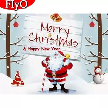 5D DIY Алмазная картина Санта-Клаус Полный дрель Набор страз Алмазная вышивка Рождественская мозаика Зимняя настенная живопись Декор Full Round (20X30CM)