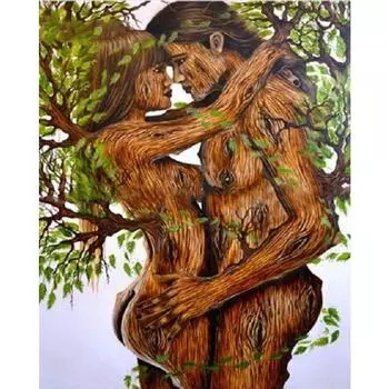 5d DIY Алмазная картина Шурен Пара Полный круглый дрель Мозаика Вышивка крестом Алмазная вышивка Full Round 20x30CM