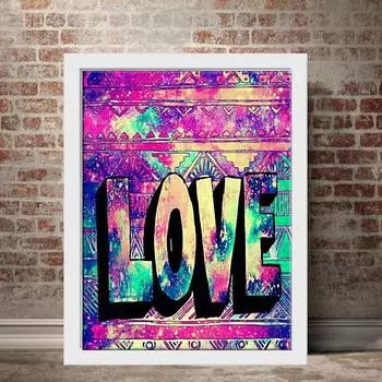 5D Diy Алмазная картина «Синяя любовь», набор для вышивки крестом, полная алмазная вышивка, мозаика, художественная картина, декор из страз, подарок Full Round 20x30cm