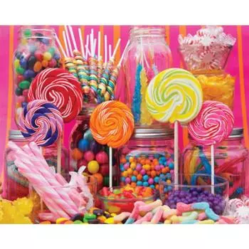5D DIY Алмазная картина Сладкие конфеты Алмазная вышивка Полный набор мозаики Вышивка крестом Домашний декор Подарки ручной работы Round 20x30cm