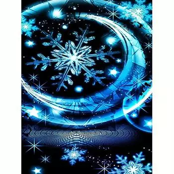 5D DIY Алмазная картина Снежинка, полная вышивка, распродажа, мозаика, пейзаж, подарок ручной работы, домашний декор 30x40 см/12x16 дюймов 30x40cm NO Frame
