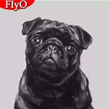 5D DIY Алмазная картина Собака Rhinestone Kit Ремесленная Продажа Алмазная вышивка Животное Вышивка крестом Ручная работа Подарок Full Round 30x30CM