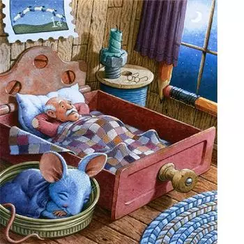 5D Diy Алмазная картина Спящий старик Алмазная вышивка Крестом Домашний декор Подарки ручной работы Round 20x30cm