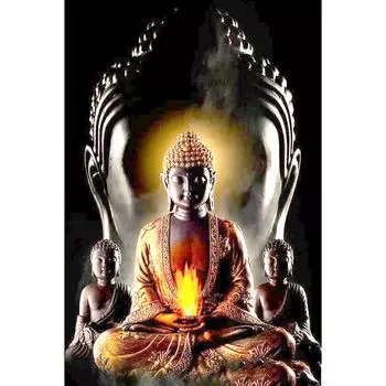 5D DIY Алмазная картина Статуя Будды 3D Вышивка крестиком подарок Домашний декор 20X30CM