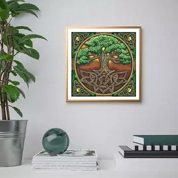 5D Diy Алмазная картина Странное дерево Алмазная вышивка Полный набор аниме Наборы для вышивки крестом Домашний декор Подарок ручной работы Round 30x30cm