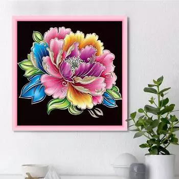 5D Diy Алмазная картина Странный цветок Алмазная вышивка Полный набор аниме Наборы для вышивки крестом Домашний декор Подарок ручной работы Round 30x30cm