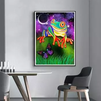 5D Diy Алмазная картина «Свирепый леопард», набор для вышивки крестом, полная алмазная вышивка, мозаика, художественная картина, декор из стразов, подарок Full Round 20x30cm